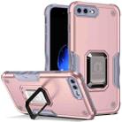 Ring Holder Non-slip Armor Phone Case For iPhone 8 Plus / 7 Plus(Rose Gold) - 1
