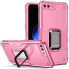 Ring Holder Non-slip Armor Phone Case For iPhone 8 Plus / 7 Plus(Pink) - 1