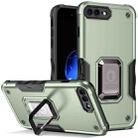 Ring Holder Non-slip Armor Phone Case For iPhone 8 Plus / 7 Plus(Green) - 1