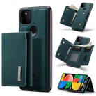 For Google Pixel 5a 5G DG.MING M1 Series 3-Fold Multi Card Wallet + Magnetic Back Cover Case(Green) - 1