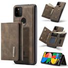 For Google Pixel 5a 5G DG.MING M1 Series 3-Fold Multi Card Wallet + Magnetic Back Cover Case(Coffee) - 1