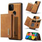 For Google Pixel 5a 5G DG.MING M1 Series 3-Fold Multi Card Wallet + Magnetic Back Cover Case(Brown) - 1