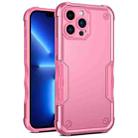 For iPhone 13 Pro Max Non-slip Armor Phone Case (Pink) - 1