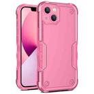 For iPhone 13 Non-slip Armor Phone Case(Pink) - 1