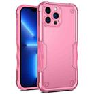 For iPhone 12 Pro Non-slip Armor Phone Case(Pink) - 1