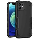 For iPhone 12 Non-slip Armor Phone Case(Black) - 1