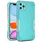 For iPhone 11 Pro Max Non-slip Armor Phone Case (Mint Green) - 1