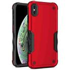 For iPhone XS Max Non-slip Armor Phone Case(Red) - 1