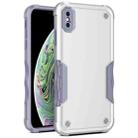 For iPhone XS Max Non-slip Armor Phone Case(White) - 1