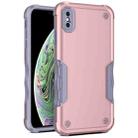 For iPhone XS Max Non-slip Armor Phone Case(Rose Gold) - 1
