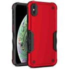 For iPhone XR Non-slip Armor Phone Case(Red) - 1