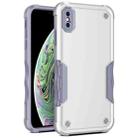 For iPhone XR Non-slip Armor Phone Case(White) - 1