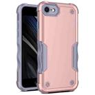 For iPhone SE 2022 / SE 2020 / 8 / 7 Non-slip Armor Phone Case(Rose Gold) - 1