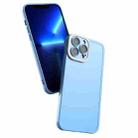Color-contrast PC + TPU Case For iPhone 13(Sierra Blue+White) - 1