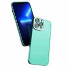 Color-contrast PC + TPU Case For iPhone 12 Pro(Green+White) - 1