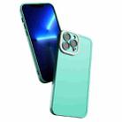 Color-contrast PC + TPU Case For iPhone 12 Pro Max(Green+White) - 1