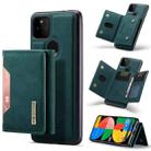 For Google Pixel 5a 5G DG.MING M2 Series 3-Fold Multi Card Bag + Magnetic Back Cover Case(Green) - 1