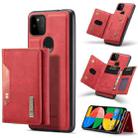 For Google Pixel 5a 5G DG.MING M2 Series 3-Fold Multi Card Bag Back Cover Leather Phone Case(Red) - 1