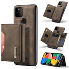 For Google Pixel 5a 5G DG.MING M2 Series 3-Fold Multi Card Bag + Magnetic Back Cover Case(Coffee) - 1