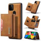 For Google Pixel 5a 5G DG.MING M2 Series 3-Fold Multi Card Bag Back Cover Leather Phone Case(Brown) - 1