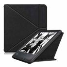 For KOBO Libra2 2021 Multi-folding Leather Tablet Case(Black) - 1