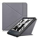 For KOBO Sage 2021 Multi-folding Leather Tablet Case(Grey) - 1