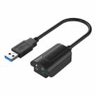 V219A 7.1 Channel Audio Conversion USB External Sound Card(Black) - 1