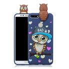 For Huawei Honor 7A Shockproof Cartoon TPU Protective Case(Blue Owl) - 1