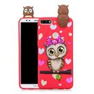 For Huawei Honor 7C Shockproof Cartoon TPU Protective Case(Red Owl) - 1