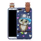 For Huawei Honor 7C Shockproof Cartoon TPU Protective Case(Blue Owl) - 1