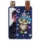 For Huawei Honor 8X Shockproof Cartoon TPU Protective Case(Blue Owl) - 1