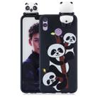 For Huawei Honor 8X Shockproof Cartoon TPU Protective Case(Three Pandas) - 1