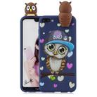 For Huawei Honor 9i Shockproof Cartoon TPU Protective Case(Blue Owl) - 1