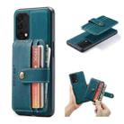 For OnePlus Nord N200 5G JEEHOOD RFID Blocking Anti-Theft Magnetic PU + TPU Phone Case(Blue) - 1