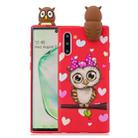 For Galaxy Note 10+ Shockproof Cartoon TPU Protective Case(Red Owl) - 1