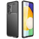 For Samsung Galaxy A73 5G Carbon Fiber Texture TPU Phone Case(Black) - 1