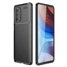 For Motorola Moto G41 Carbon Fiber Texture TPU Phone Case(Black) - 1