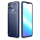 For OPPO Realme C21Y Carbon Fiber Texture TPU Phone Case(Blue) - 1