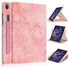 For Samsung Galaxy Tab A8 2022 SM-X200 360 Degrees Rotation Leather Tablet Case(Pink) - 1