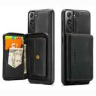 For Samsung Galaxy S22 5G JEEHOOD Magnetic Zipper Horizontal Flip Phone Leather Case(Black) - 1