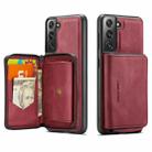 For Samsung Galaxy S22+ 5G JEEHOOD Magnetic Zipper Horizontal Flip Phone Leather Case(Red) - 1