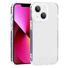 For iPhone 13 Macaron Lens Frame Transparent TPU Phone Case(White) - 1