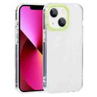 For iPhone 13 Macaron Lens Frame Transparent TPU Phone Case(Green) - 1