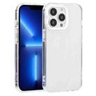 For iPhone 13 Pro Macaron Lens Frame Transparent TPU Phone Case (White) - 1