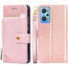 For OPPO Realme GT Neo2 5G Zipper Bag Leather Phone Case(Rose Gold) - 1