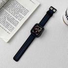 TPU Watch Band For Apple Watch Ultra 49mm / Series 8&7 45mm / SE 2&6&SE&5&4 44mm / 3&2&1 42mm(Black Midnight Blue) - 1