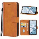 Leather Phone Case For Tecno Pop 5 LTE(Brown) - 1