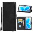 Leather Phone Case For Tecno Camon 18 / 18P(Black) - 1