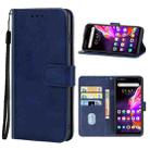 Leather Phone Case For Infinix Hot 10s(Blue) - 1