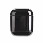For AirPods 1/2 Electroplated PC Earphones Shockproof Protective Case(Black) - 1